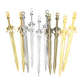 YuenZ 10PCS/bag 5 colors Alloy Pendant Animation Game Weapon Charms For DIY Handmade Jewelry Material 70X12mm M78
