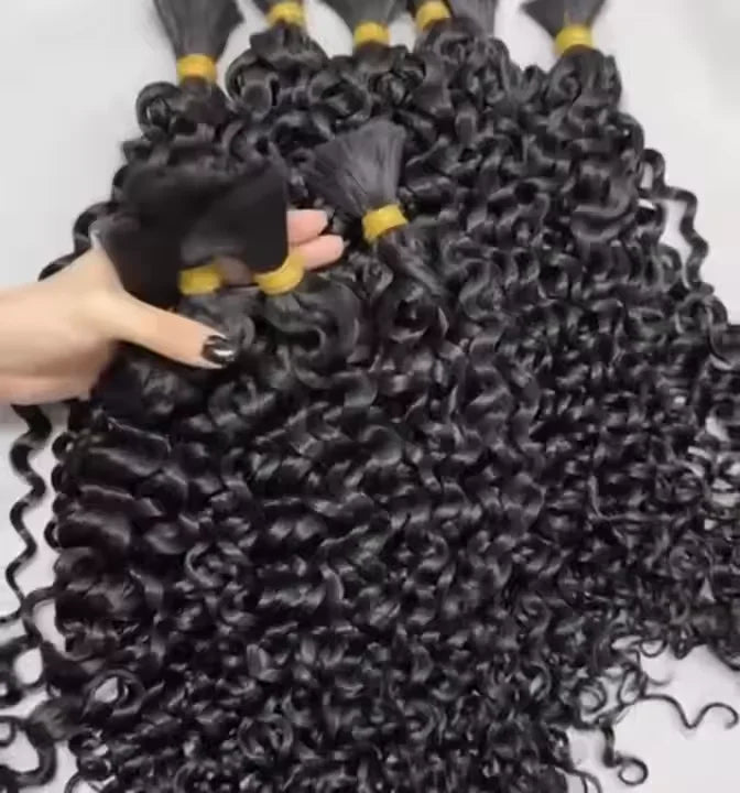 One Donor Sewing Human Hair Hair Bulk for Braiding Wholesale Hair Vendors Virgin Bundles in Bulk