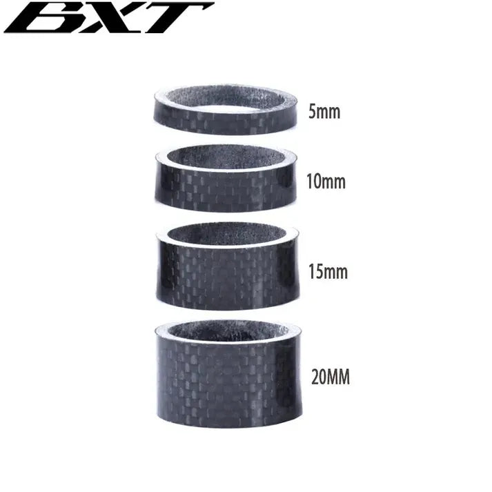 BXT Carbon Headset Spacer 28.6 Fork Washer 5mm 10mm 15mm 20mm Chinese Factory Wholesale MTB Road Carbon Fiber Headset Spacers