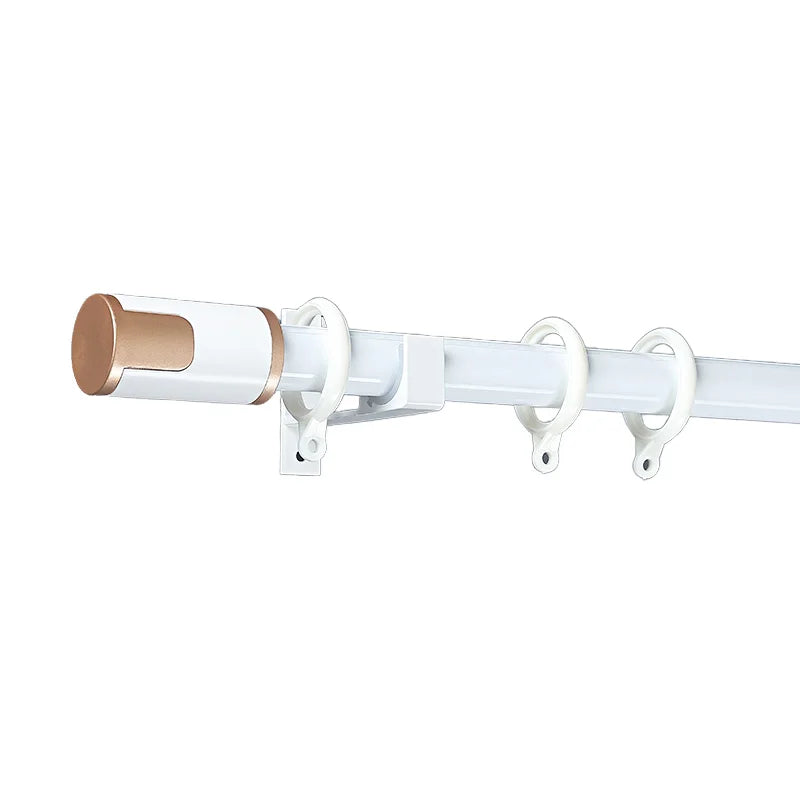 Modern Roman Single Long 6m Aluminum Alloy Curtain Pole Accessory Strong Eco-Friendly Home Hotel Office Christmas Holiday Decor