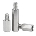 Custom M3 M3 M6 M8 M10 M12 M14 Stud 304 Stainless Steel Inner Outer Inch Single Head Hex Screws