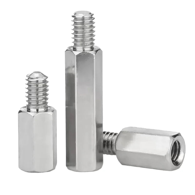 Custom M3 M3 M6 M8 M10 M12 M14 Stud 304 Stainless Steel Inner Outer Inch Single Head Hex Screws