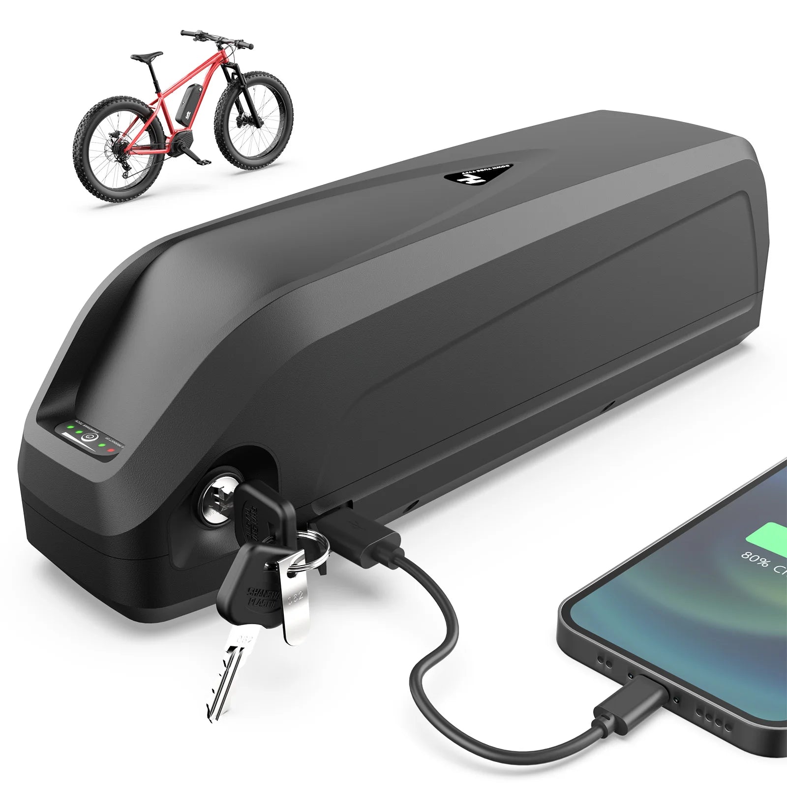 EU STOCK 48v 20.ah Electric Motorcycle Battery Downtube Akku Fahrradbatterien with 3A Charger