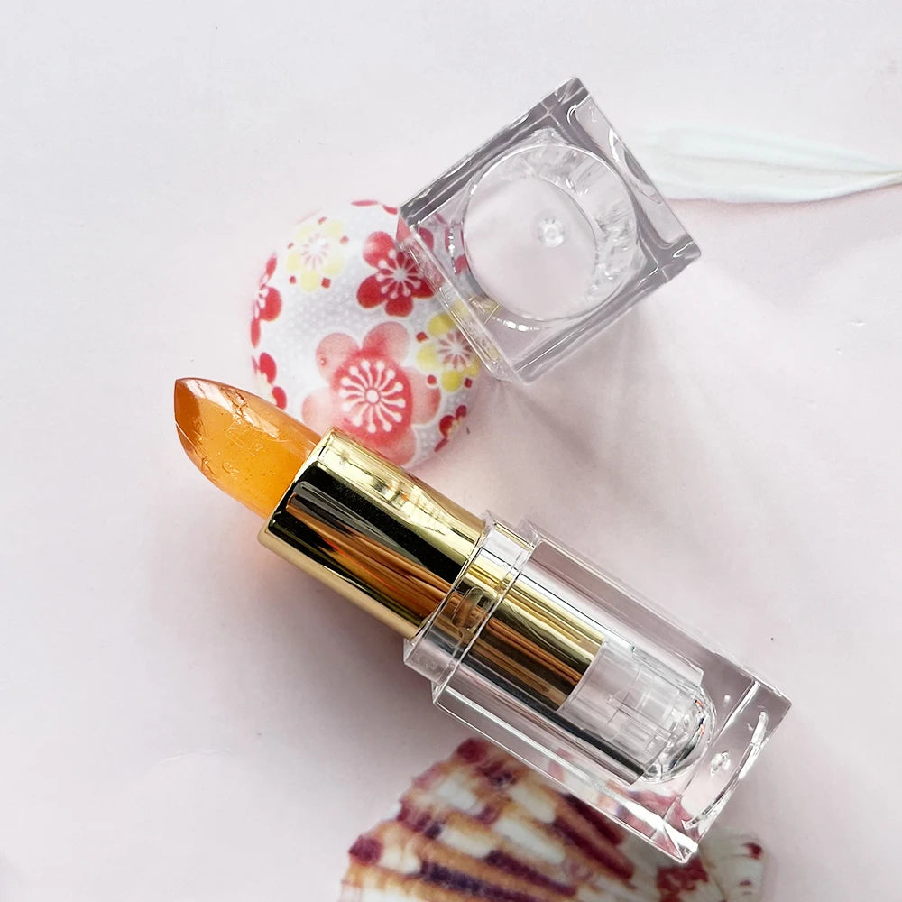 Custom High Pigment Vegan Cruelty-Free Moisture Nourish Lipstick Clear Transparent Temperature Change Lipstick Private Label