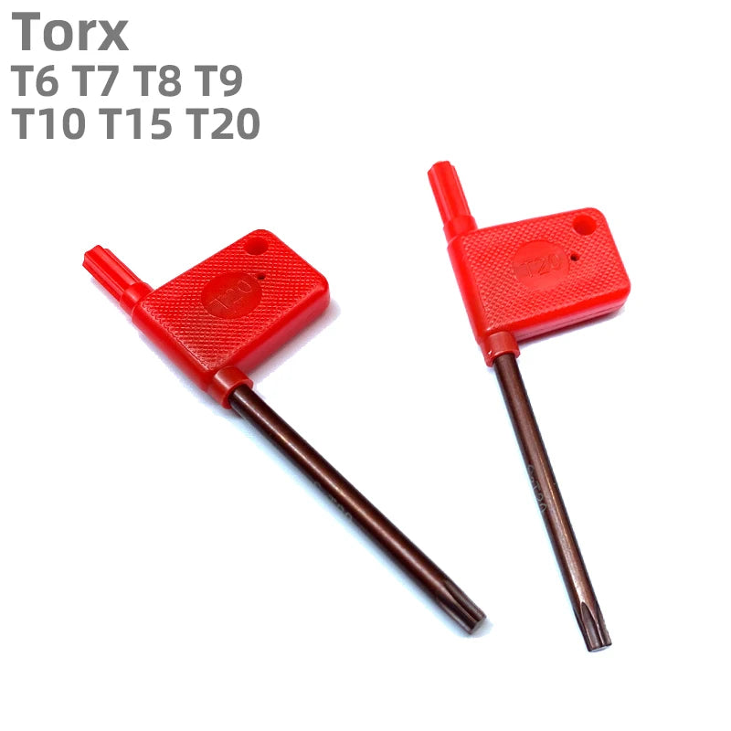 S2 Torx Key T6 T7 T8 T9 T10 T15 T20 Spanner Wrench Screwdriver Flag Type Screw Fastening Disposable Gift Hand Tools