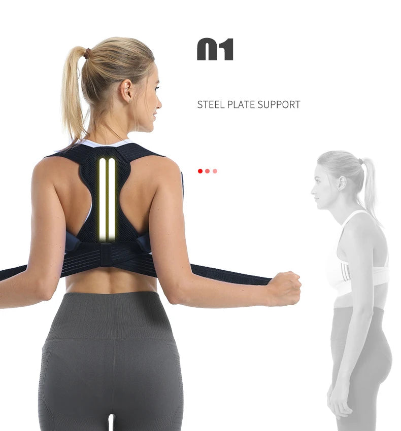Orthopedic Back Support Belt Posture Corrector Shoulder Spine Girdle Corset Straightener Back Brace