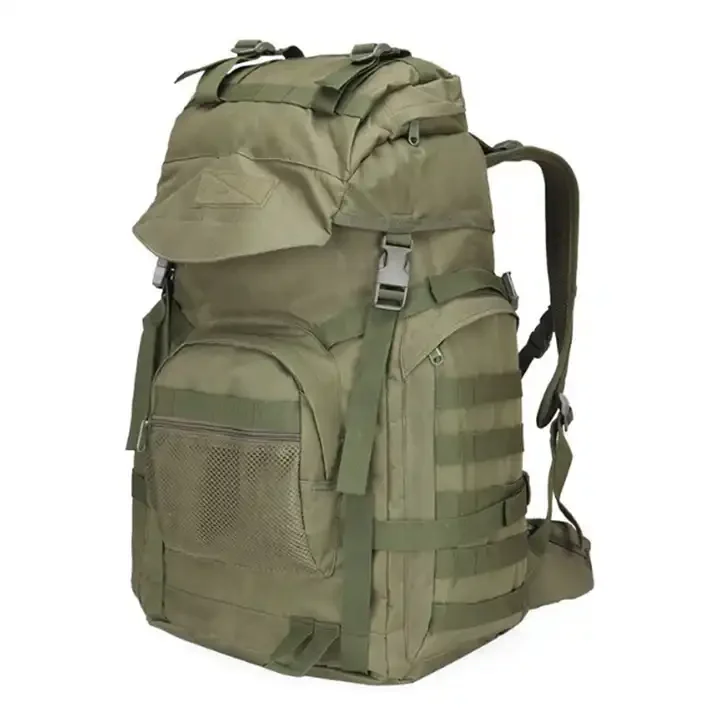 50L Tactical Backpack Waterproof Mountaineering & Travel Pack with MOLLE System Anti-Theft Hiking Bag for Outdoor Adventures