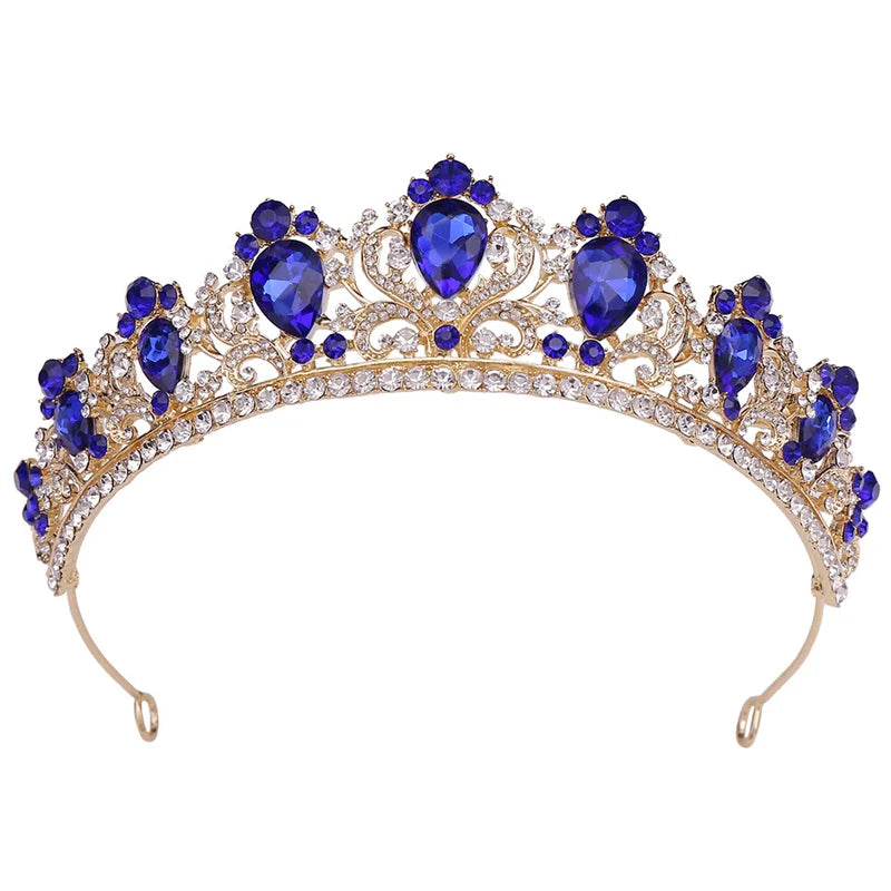 Fashion Wedding Crown Gold Sliver Bridal Hair Crown Accessories Bride Pageant Prom Princess Tiaras