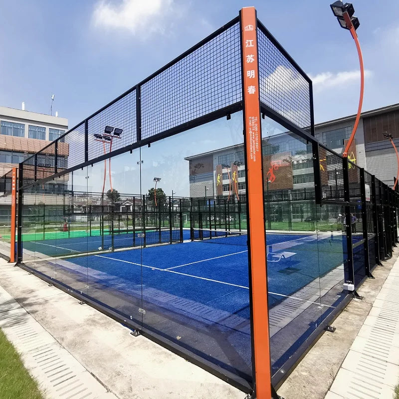 Assembled Safety Indoor Outdoor Padel Court Panoramic Tennis Paddle Court by Padel