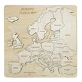 European Map 3D Puzzle Kids Geography Learning Wooden Educational Decorative Toy