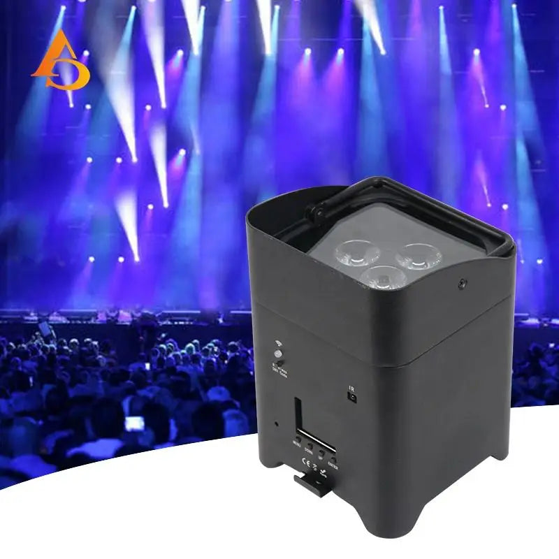 AICPOSE Battery Powered 6pcs 18w Rgbwauv 6in1 Led Par Light Battery Powered Led Par Lights
