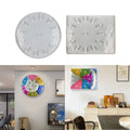 YS Big Size Clock Silicone Mold DIY Square Round Clock Watch Mold Wall Hanging Decorative Mirror Epoxy Resin Mold