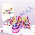 Winpsheng Wholesale Customized Music Happy Birthday 3D Laser Cut Card LED Lights Handmade Romantic Style 15x20cm BSCI Certified