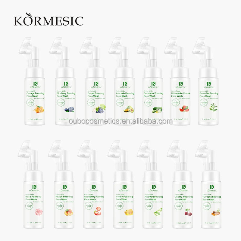 ODM OEM Private Label Face Care Amino Acid Moisturizing Nourishing Washing Bubble Acne Exfoliator Facial Cleanser Foam