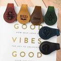 Custom Personalized Vintage Handmade Engraved Name Blank Cute Genuine Leather Magnetic Bookmark