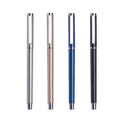 Low MOQ Custom Laser Engraved Logo Metal Ballpoint Pen Stainless Steel Penholder Ball Point Gel Ink Promotional Pens