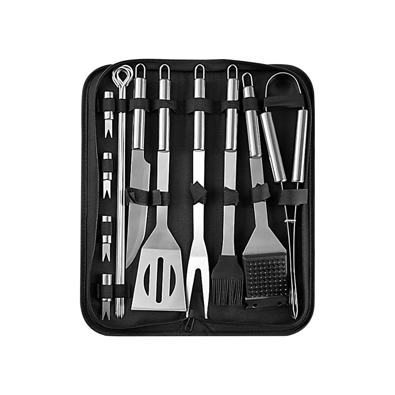 Premium Barbecue Tool Set Stainless Steel Multi - Function for Indoor & Outdoor BBQ Portable Barbecue