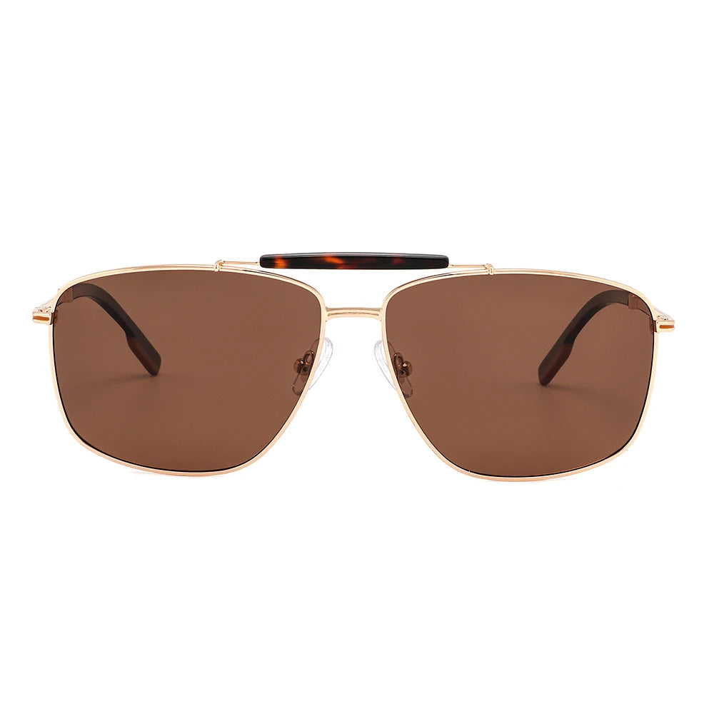 VIFF GLT9042 Customized Logo Stainless Steel Sun Glasses Uv400 Polarized Sunglasses