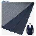 Gorgeous 50% Wool/50% Polyester Worsted Merino Wool Suit Fabric Houndstooth Patterned Woven Fabric for Men's Jackets Garments