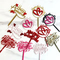 Happy Valentine's Day Heart Shape Acrylic Cake Topper New Arrival Cake Decorating Accessory and Party Supply
