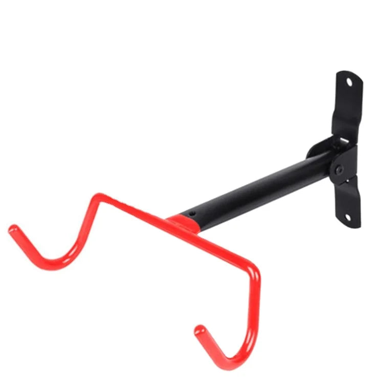 Bicycle Parking Rack Storage Bike Hanger Foldable Slat Wall Steel Powder Coated Black 36kg Load Capacity 27x38cm