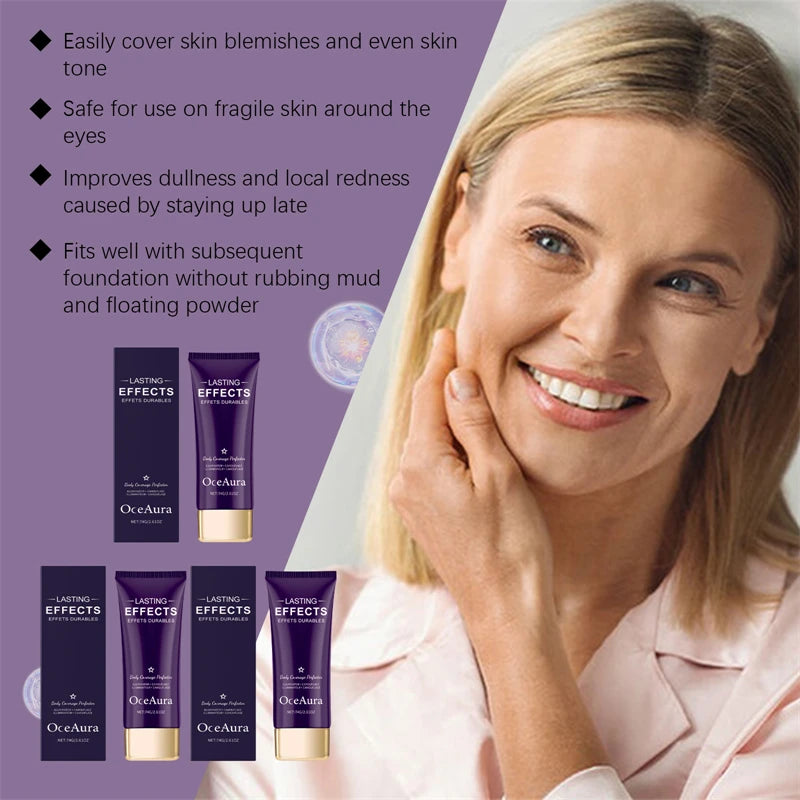 OCEAURA Body Coverage Cream Nature Ivory Dark Skin 3 Colors Blemishes Covering Dullness Redness Improving Best Concealer Makeup