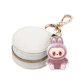 New PU Leather Mini Necklace Jewellery Case Bag Labubu Portable Travel Jewelry Gift Box With Key Chain