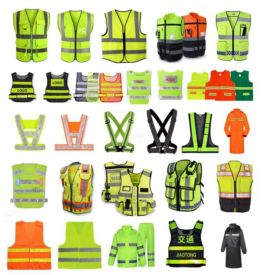 Safety Clothes Warnweste buff Custom logo Fluorescent t Shirt Hi Vis Vest Motorcycle Rain Suit Reflective Saftey Vest