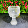 Natural Clear Quartz Mug Healing Gemstone Hand Carved Clear Quartz Tea Cup Crystal Goblet for Gift
