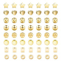 100pcs Wholesale Gold CCB Plastic Spacer Loose Star Beads for Jewelry Handmade Bracelet Making DIY