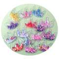 Colorful PVC Love Hearts Filling Shake Glitter Sequin Wedding Applique Patches Making Hair Clip Accessories DIY Craft