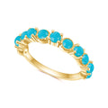 OL0953 Abiding China Fine Jewelry Wholesale Sterling Silver 925 Ring 3mm Turquoise Wedding Band Stacking Eternity Rings