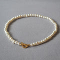 Fine Jewelry Brass Gold Plated Big Baroque Pearl Necklace with Charm Best Quality