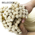 Wholesale High Quality Double Drawn Hand Tied Weft Human Hair Extensions Thick End Russian Human Hair Extensions