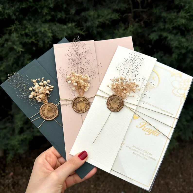 Personalized Painted Plexiglass Transparent Carte Dinvitation Engagement Acrylic Wedding Invitation Card