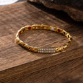 Fashion Man Bracelet Jewelry Therapy Magnetic Silver Bracelet Bio Energy Health Stainless Steel Man Bracelet