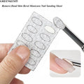 Nail Steel Push Russian Double Head Horseshoe Steel Push to Remove Dead Skin Bevel Manicure Nail Sanding File Sheet