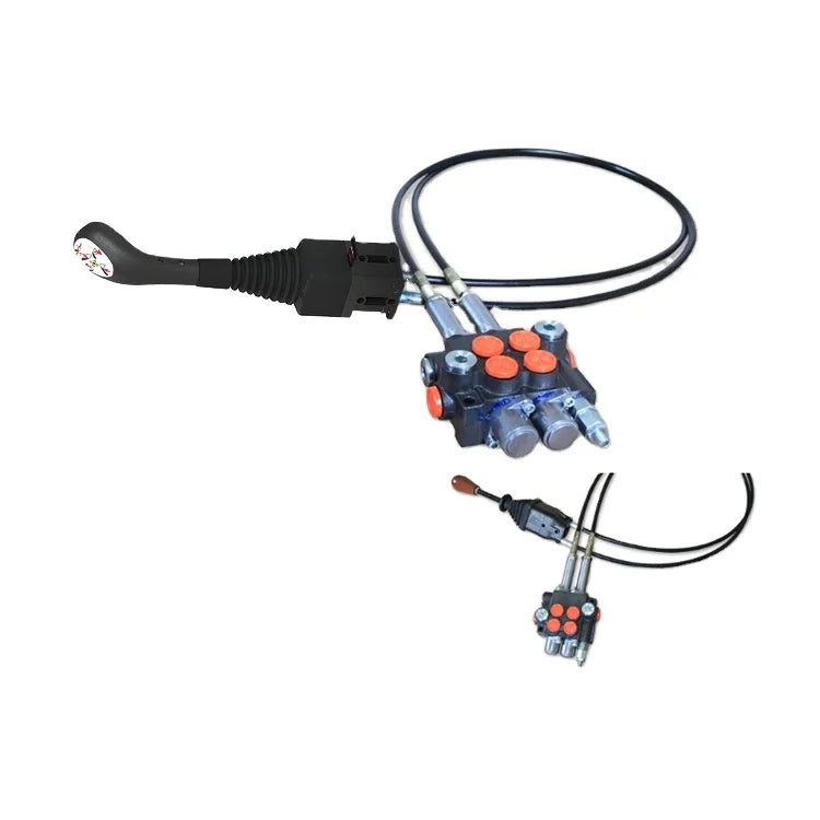 Hydraulic Control Joystick for Front Loaders Full Set Cable 2M