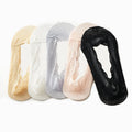 5 Pairs/set Summer Women Non-slip Low Cut Invisible  Boat Socks Shallow Lace Boat Socks Women Invisible  Anti-slip Skill Socks