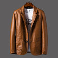 Fast Selling New Plus Size 6XL Business PU Jacket Men's Winter Leather Jacket Coats