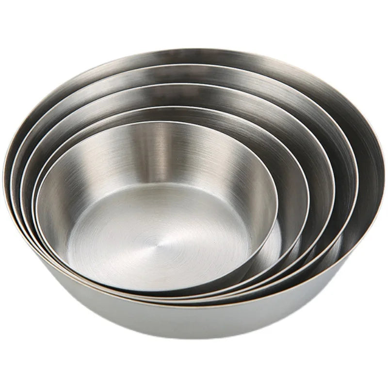 304 Stainless Steel Mini Round Tray Eco-Friendly Silver Soy Sauce Dish for Dipping Small Plant Pattern Mini Condiment Bowl
