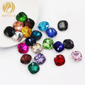 Factory Price Square Shape Pointback Glass Color Rhinestones for Shoes
