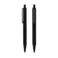 Luxurious Ballpoint Pen with Customized Logo. Elegant Design for Business and Office Use. Black Matte Metal Ballpoint Pen.