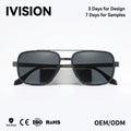 2025 New Design Hot Selling  Men Metal Frame Retro Polarized Sunglasses Customized Logo Men Sun Glasses Shades High Quality