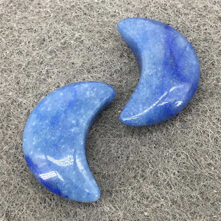 2026 Hot sale natural gemstone reiki Blue Aventurine crystal crafts moon for gift