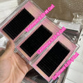 Darker Mink Cashmere Eyelash Extension Fan Eyelashes with 0.03 0.05 0.07 Volume Rhinestone Boxes Soft More Lashes