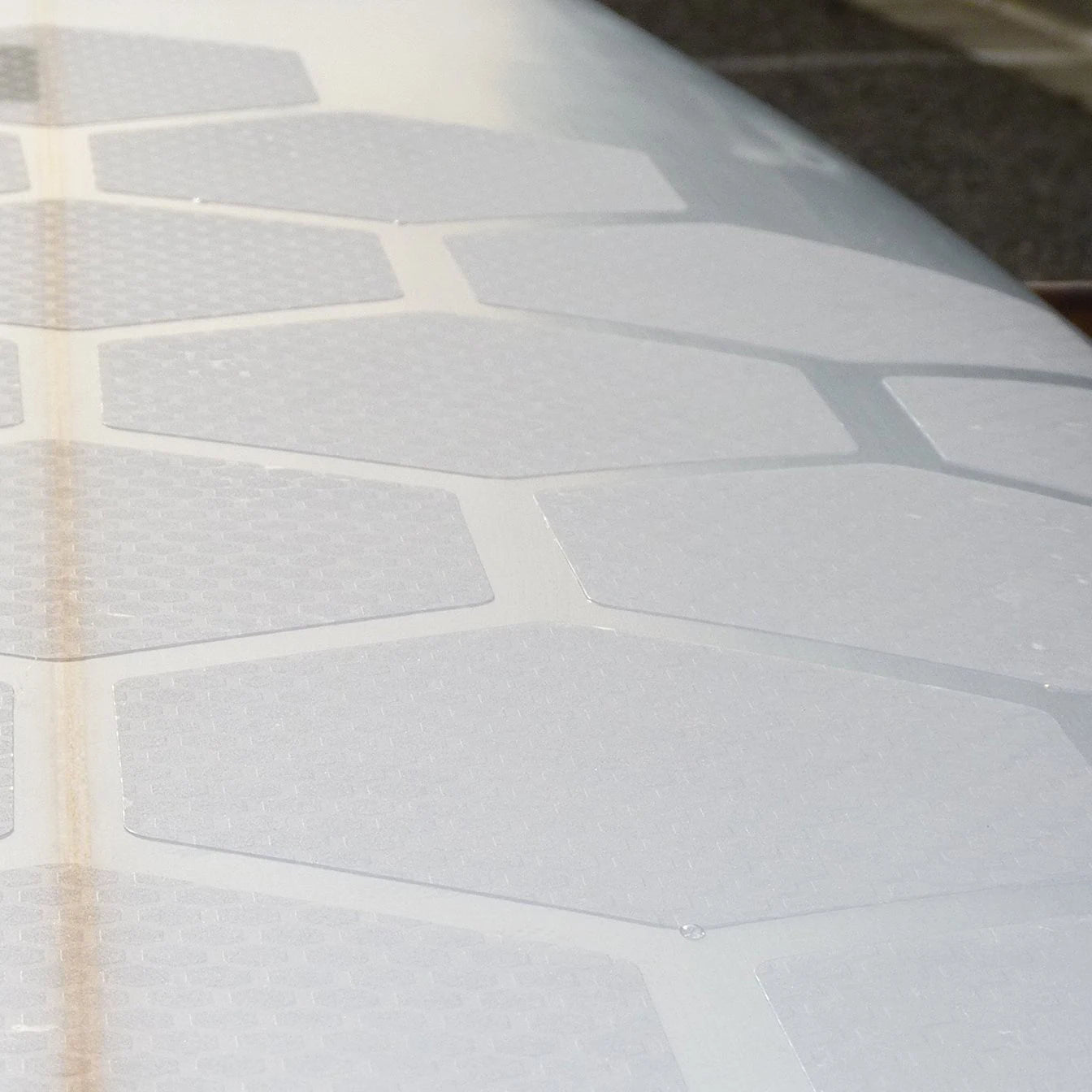PEVA Surfing Board Hexagonal Protection Patch Transparent Grip Tread Non-slip Sticker