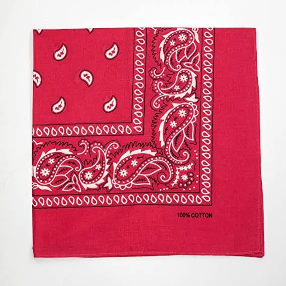 Hot Sales Mix Color Multifunction Cotton Paisley Bandanas Printed square Handkerchief