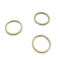 Galvanized & Zinc Plated Thick Polished Metal Flat Split Keyring Copper Gold Colour Key Rings Made of Alloy and Iron