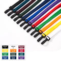 Personalized Polyester ID Card Lanyard 3/8'' 10mm Custom Printing Eco-Friendly Lightweight Neck Strap Promotional Plastic Hook